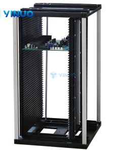 Made in China High Quality ESD Magazine HT-3001 .Plastic Top Bottom ESD PCB Rack Plastic Magazine 355×315×580mm ESD Antistatic SMT Magazine rack - Image 16