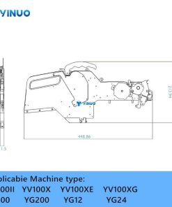 Applicabie Machine type YV100II YV100X YV100XE YV100XG YG100 YG200 YG12 YG24 .Yamaha 8mm electric feeder