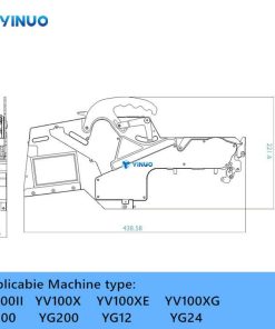 Yamaha 24mm electric feeder Applicabie Machine type YV100II YV100X YV100XE YV100XG YG100 YG200 YG12 YG24