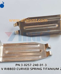 3-0257-240-01-3 finger V RIBBED CURVED SPRING TITANIUM 2.4 MM - Image 2