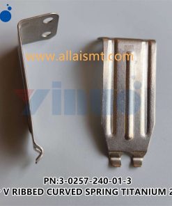 3-0257-240-01-3 finger V RIBBED CURVED SPRING TITANIUM 2.4 MM