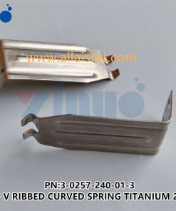 3-0257-240-01-3 finger V RIBBED CURVED SPRING TITANIUM 2.4 MM - Image 8