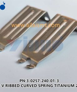 3-0257-240-01-3 finger V RIBBED CURVED SPRING TITANIUM 2.4 MM - Image 5