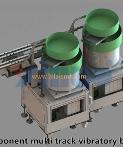 SMT component multi track vibratory bowl feeder
