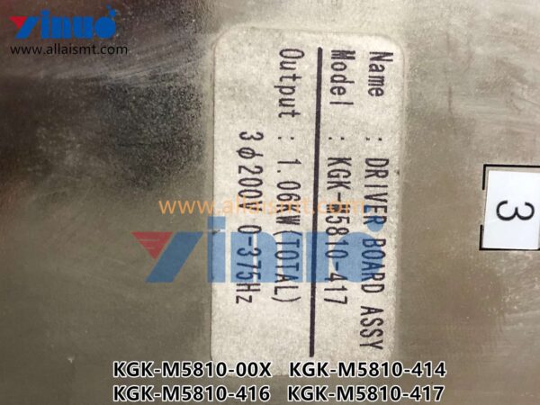 KGK-M5810-00X KGK-M5810-414 KGK-M5810-416 KGK-M5810-417 DRIVER BOARD