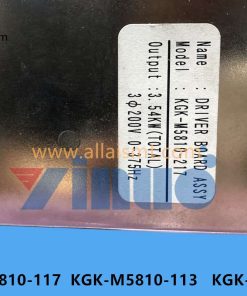 KGK-M5810-217 KGK-M5810-21X DRIVER BOARD ASSY YGD