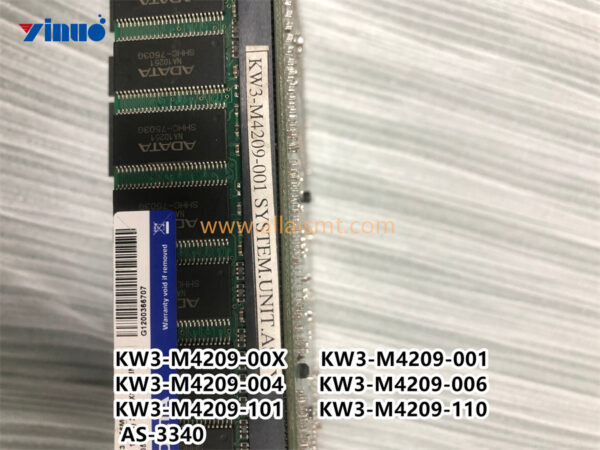 KW3-M4209-00X KW3-M4209-001 KW3-M4209-004 KW3-M4209-006 KW3-M4209-101 KW3-M4209-110 AS-3340 SYSTEEM BOARD ASSY