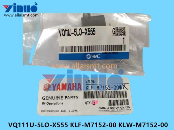 VQ111U-5LO-X555 KLF-M7152-00 KLW-M7152-00 SOLENOID VALVE