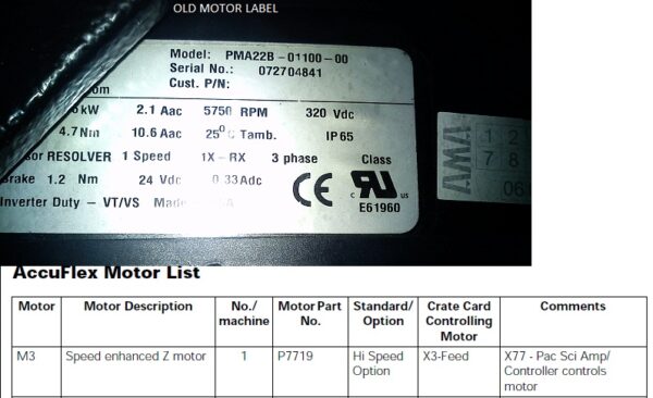 P7719 Z-axis motor