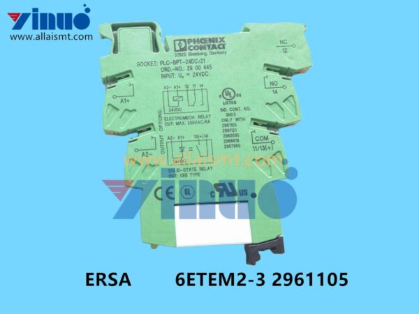 6ETEM2-3 2961105 ERSA RELAY WITH SOCKET 24V