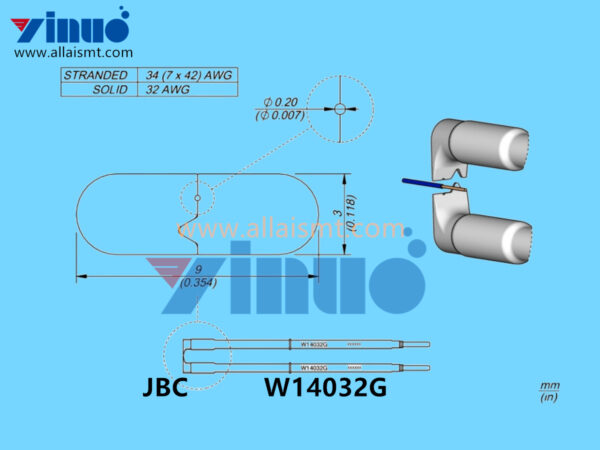 JBC W14032G Soldering Tip