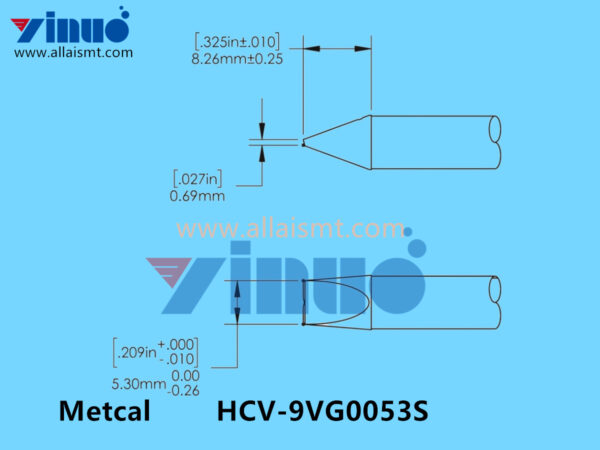 Metcal HCV-9VG0053S Soldering Tip