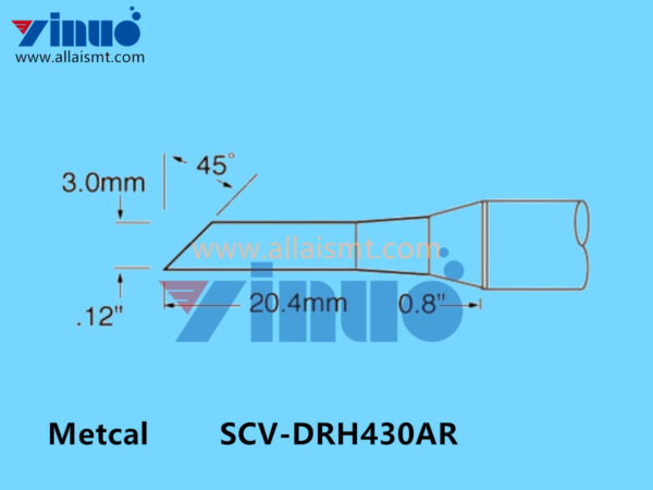 Metcal SCV-DRH430AR Soldering Tip