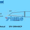 Metcal SFV-DRH40CP Soldering Tip