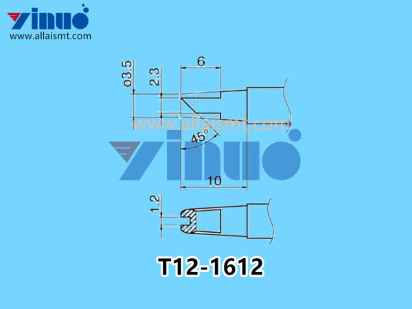 T12-1612 Hakko WITH CONCAVE SHAPE CONCAVE Soldering Tips