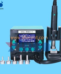 Hot air gun soldering station, 1000W high power hot air desoldering station, fan type smartphone repair station.