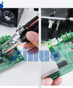 Automatic tin-discharging electric soldering iron, automatic soldering machine, small high-power tin-feeding constant-temperature soldering station, adjustable temperature foot-operated