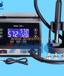 Hot air gun soldering station, 1000W high power hot air desoldering station, fan type smartphone repair station.