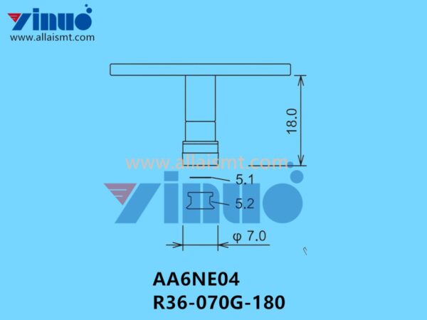 FUJI NXT H02 NOZZLE AA6NE04 R36-070G-180 φ7.0G