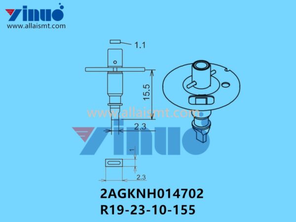 FUJI NXT H04 NOZZLE 2AGKNH014702 R19-23-10-155