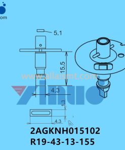 FUJI NXT H04  NOZZLE 2AGKNH015602 R19-61-25-155