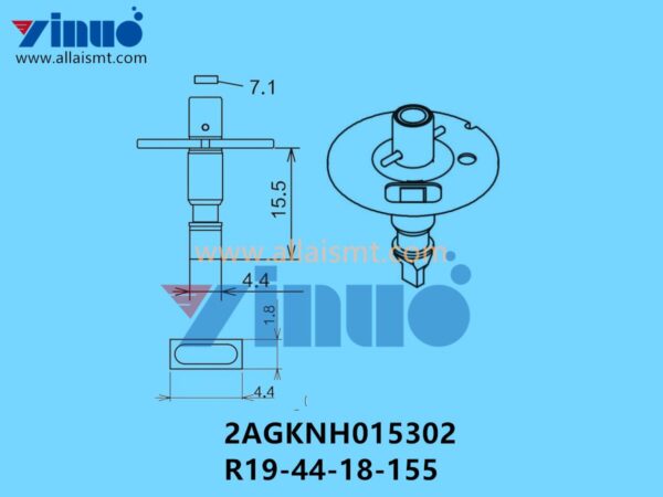 FUJI NXT H04 NOZZLE 2AGKNH015302 R19-44-18-155