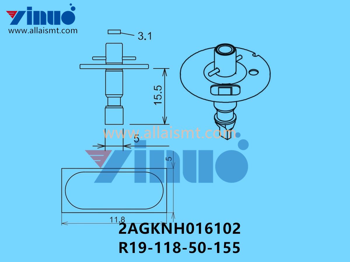 FUJI NXT H04 NOZZLE 2AGKNH016102 R19-118-50-155