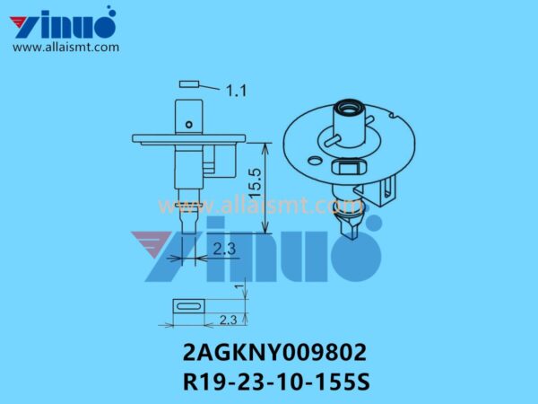 FUJI NXT H04S NOZZLE 2AGKNY009802 R19-23-10-155S