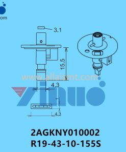 FUJI NXT H04S NOZZLE 2AGKNY010002 R19-43-10-155S