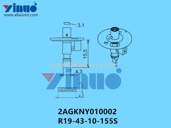 FUJI NXT H04S NOZZLE 2AGKNY010002 R19-43-10-155S