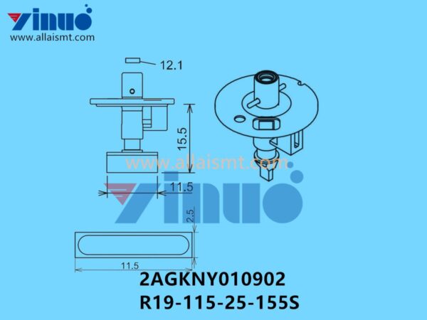 FUJI NXT H04S NOZZLE 2AGKNY010902 R19-115-25-155S