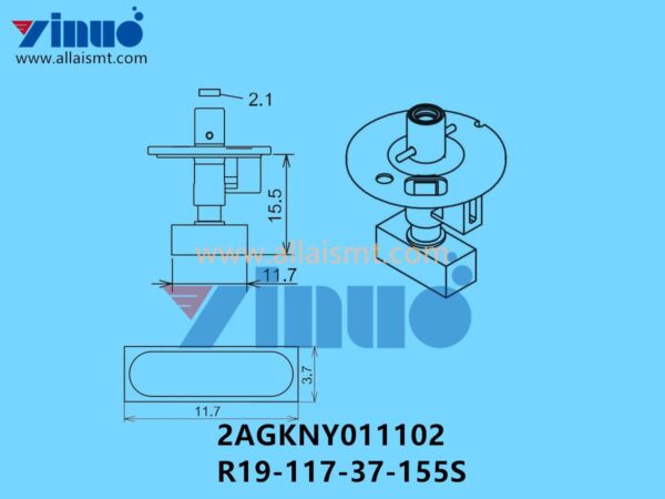 FUJI NXT H04S NOZZLE 2AGKNY011102 R19-117-37-155S