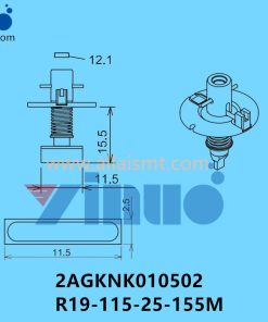 FUJI NXT H08M NOZZLE 2AGKNK010502 R19-115-25-155M
