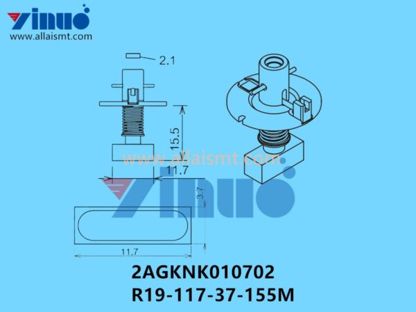 FUJI NXT H08M NOZZLE 2AGKNK010702 R19-117-37-155M