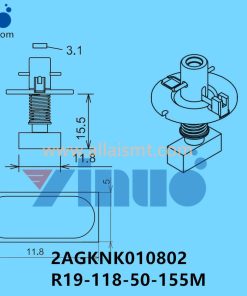 FUJI NXT H08M NOZZLE 2AGKNK010802 R19-118-50-155M