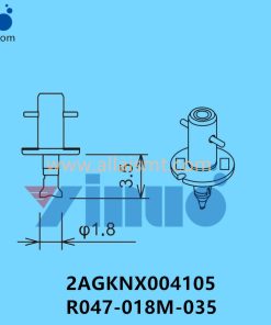 FUJI NXT H24 NOZZLE 2AGKNX004105 R047-018M-035 φ1.8 MELF